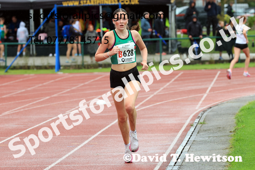 Womens Under-17s 2025 Northern Athletics Autumn Road Relays, Leigh, Lancashire. Photo: David T. Hewitson/Sports for All Pics